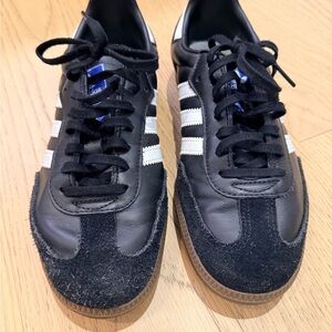 Adidas Black and White Samba Sneakers